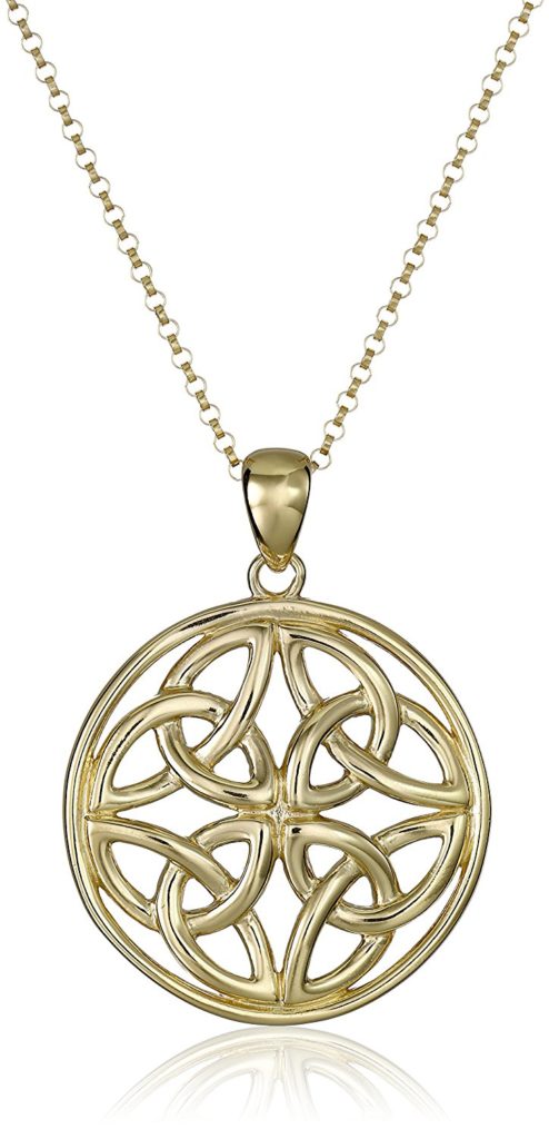 Celtic Knot Pendant Necklace, 18