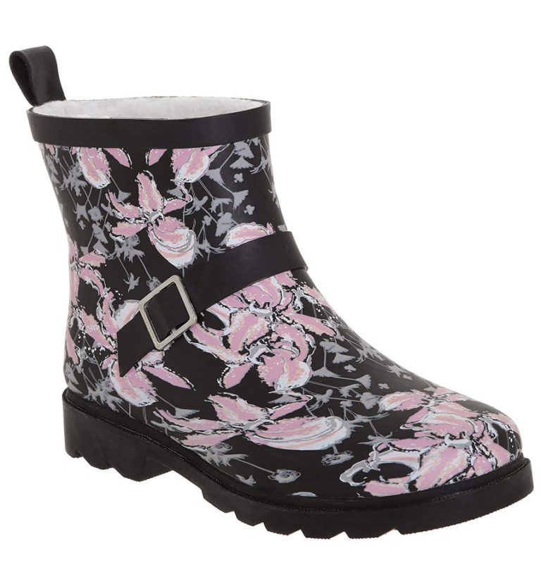 lined rain boots women's